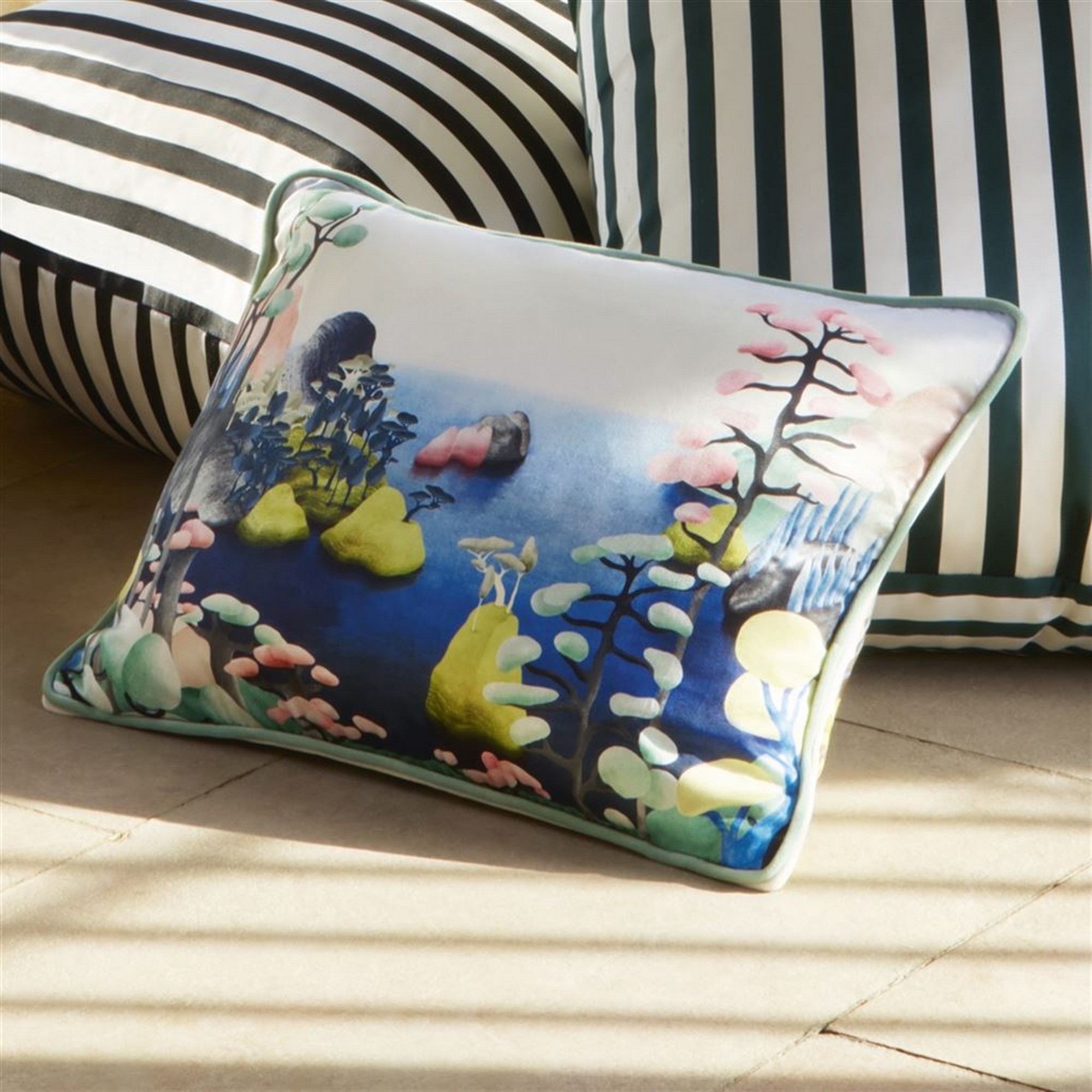 Christian Lacroix Its Paradise Cushion In Agate Multi